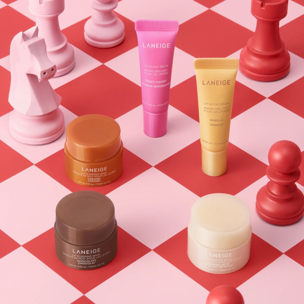 NWT Laneige Lip Mask Minis Set | Chocolate Caramel Egg Nog Sweet Candy Vanilla - Picture 6 of 12